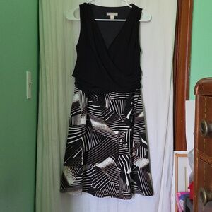 Vintage Y2k Geometric Sleeveless Dress